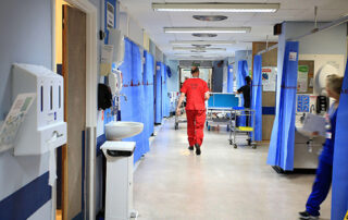 Hospital ward corridor
